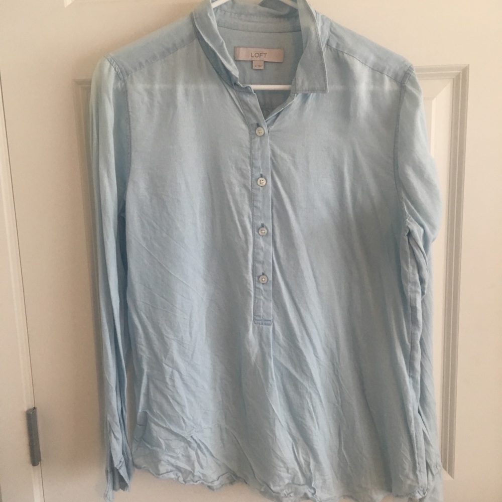 Loft chambray popover